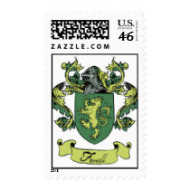 Farrell Family Heraldry Crest Stamp