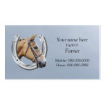 Farrier business card business cards