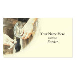 Farrier business card template business cards