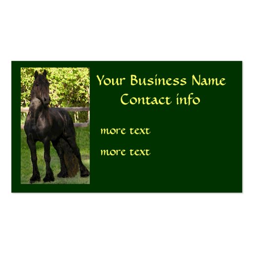 Farrier Business Cards 1 (front side)