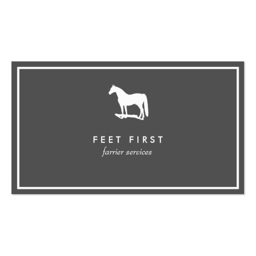 Farrier Horse Trainer Business Card Zazzle