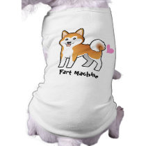 Fart Machine (Akita Inu / Shiba Inu) Doggie Tee Shirt