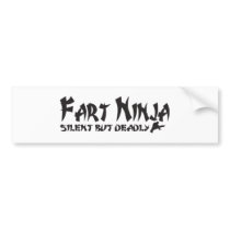 FART NINJA BUMPER STICKER