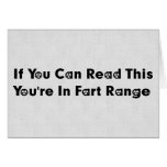 Fart Range cards