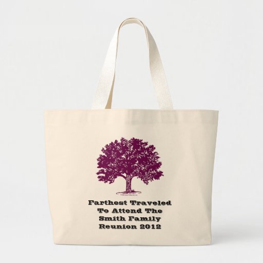 farthest_traveled_to_family_reunion_tote_bag ...
