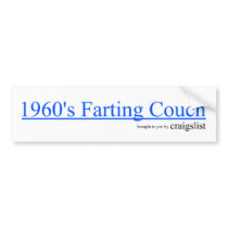 Farting Couch Bumpersticker
