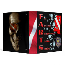FARTS Dive Team w/ Dive Skull on Back Vinyl Binders