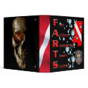 FARTS Dive Team w/ Dive Skull on Back binders by FishTsdotcom FARTS Dive Team w/ Dive Skull on Back binders