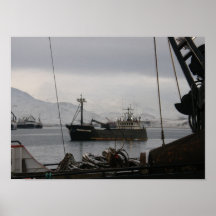 Farwest Leader, crab boat, Dutch Harbor, Alaska Posters