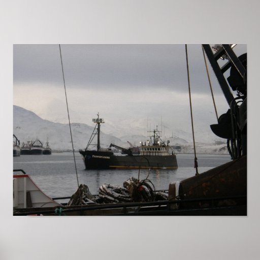 Farwest Leader, crab boat, Dutch Harbor, Alaska Posters