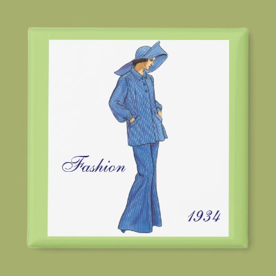 Fashion 1934 Magnet Zazzle_magnet
