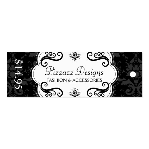 Fashion and Accessory Boutique Hang Tags Business Card Templates