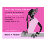 Fashion and Jewelry Trunk Show Postcard