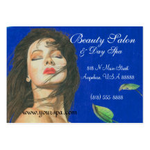 Fashion Beauty & Day Spa Woman Business Card