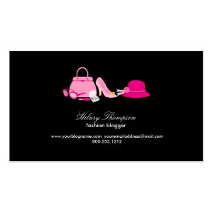 Fashion Blogger Calling Cards Business Card