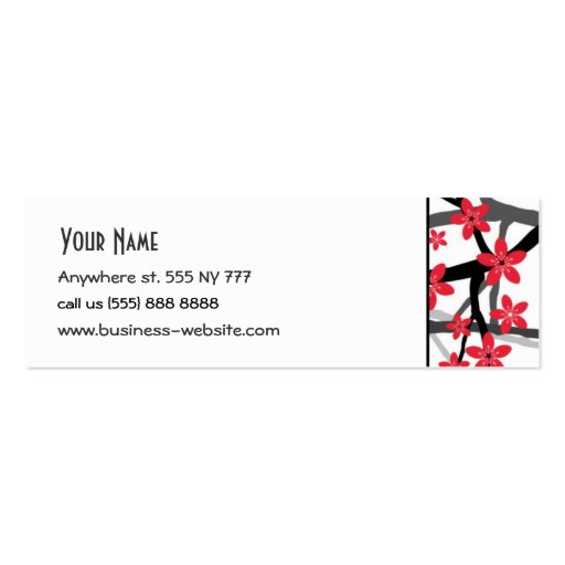 Fashion Boutique Business Card (back side)