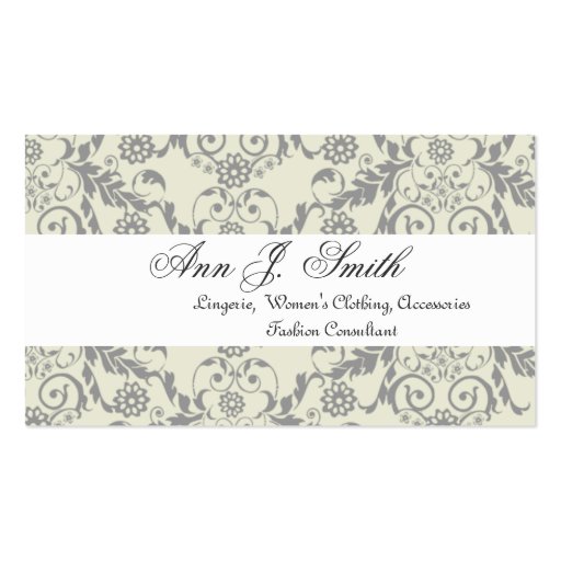 Fashion Boutique Consultant Business Card (front side)