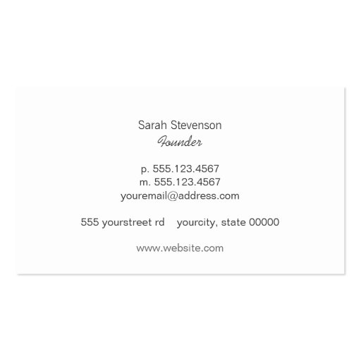 Fashion Boutique Sparkly Silver Sequins Look White Business Card Templates (back side)