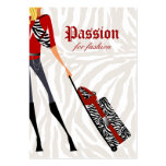 Fashion Business Card Handbag Suitcase Zebra