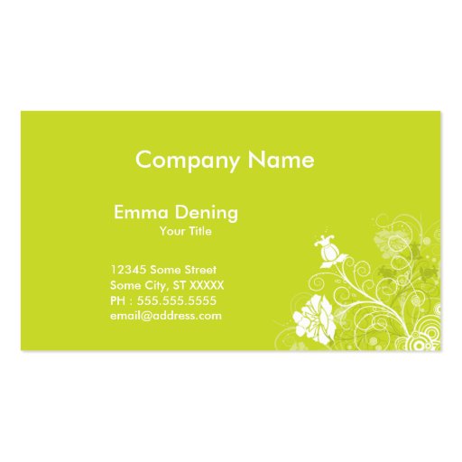 Fashion Businesscard Business Card Templates (front side)