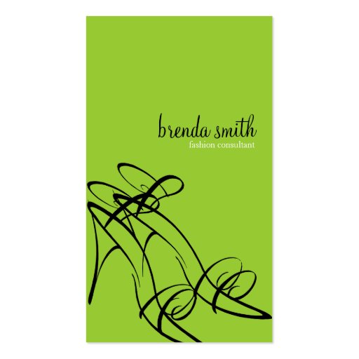 Fashion Consultant Business Cards (front side)