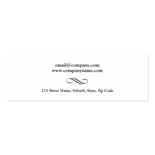 Fashion consultant stylist shopper PERSONALIZE Business Card Templates (back side)