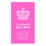 Fashion Crown Salon Spa Trendy Pink Business Cards