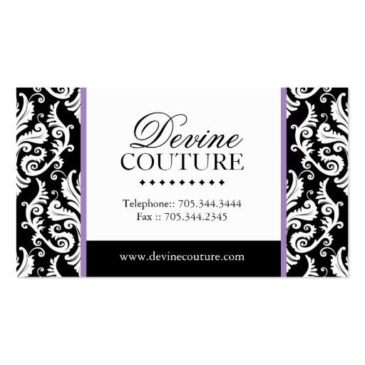 Fashion Designer Business Card (front side)