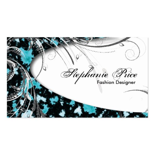 Fashion Designer Business Card - Abstract Glitter