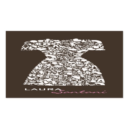 Fashion Designer Modern Fashionista Business Cards
