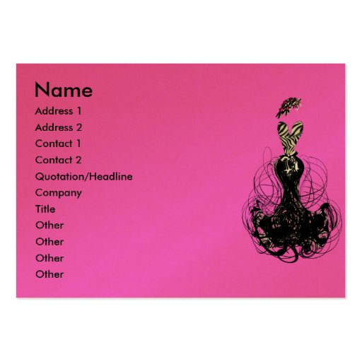 Fashion Diva - Get the Skinny - Business Card (front side)