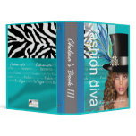 Fashion Diva "Sierra" - Top Hat & Tails (aqua) binders