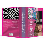 Fashion Diva "Sierra" - Top Hat & Tails (fuschia) binders