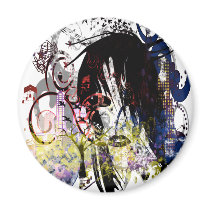 Fashion Diva Swirled magnets by samack Fashion Diva Swirled magnets