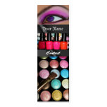 Fashion Eye Shadow Palete Make Up Artist Business Card