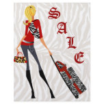 Fashion Flyer Zebra Handbag Suitcase Red Tan