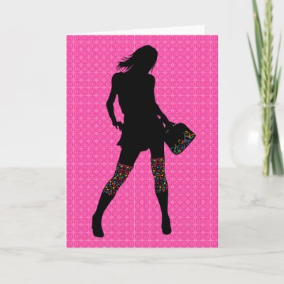 Woman Clothes on Fashion Girl Greeting Cards From Zazzle Com