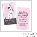 fashion girl chic chef business card business cards