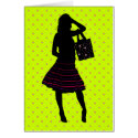 FASHION GIRL SILHOUETTE cards by dgpaulart FASHION GIRL SILHOUETTE cards