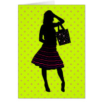 FASHION GIRL SILHOUETTE cards by dgpaulart FASHION GIRL SILHOUETTE cards