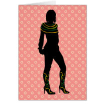 FASHION GIRL SILHOUETTE cards by dgpaulart FASHION GIRL SILHOUETTE cards