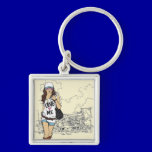 Fashion Girl Vector Illustration keychains