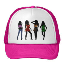 Fashion Girls Models on Red Carpet Womens Hats