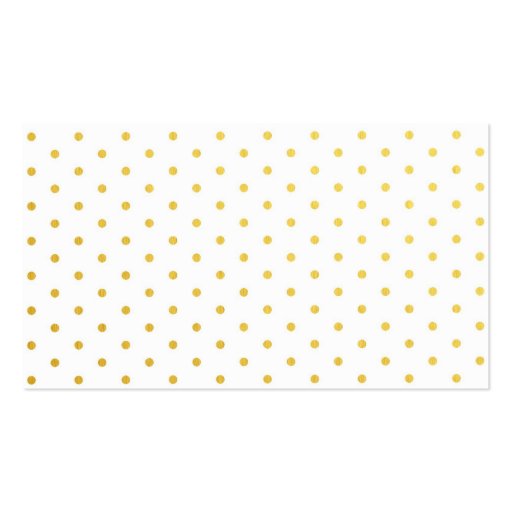 Fashion gold polka dots business card templates (front side)