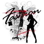 Fashion: Grunge Fashionista by Cheryl Daniels magnet