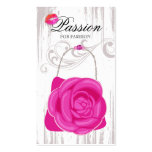 Fashion Handbag Rose Purse Pink Grunge Business Card Template