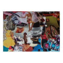 Fashion house collage posters