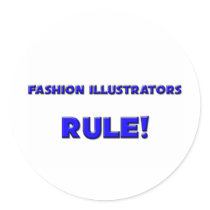 Fashion Illustrators Rule! stickers