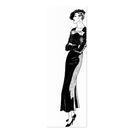 Fashion in Black and White Business Cards