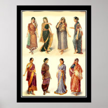 Fashion India  Vintage Poster